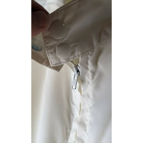 Vintage 1986 STROH Beer Statue centennial Liberty white nylon jacket L Hipster - Picture 7 of 10